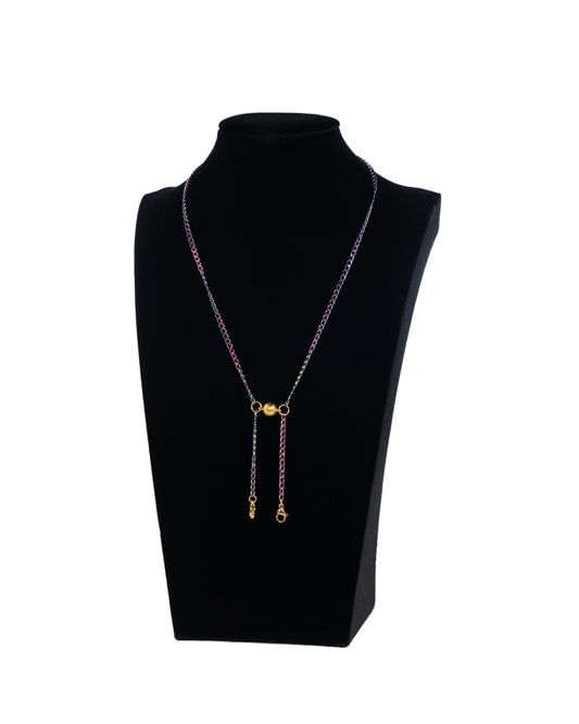 Rainbow Magnetic Clasping Earplug Necklace Attachment