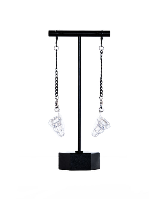 Earplug Earrings High Fidelity HearRingz - Black & Silver