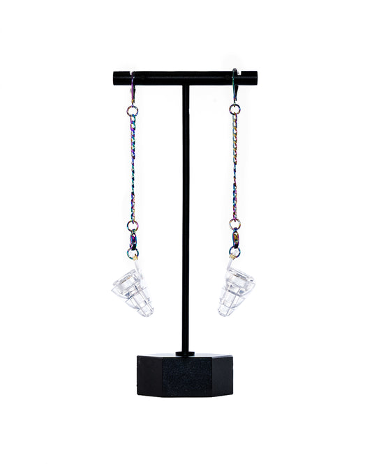Earplug Earrings High Fidelity HearRingz - Rainbow